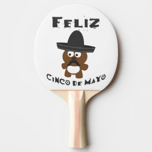 Feliz Cinco De Mayo Bear Tischtennis Schläger