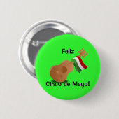 Feliz Cinco de Mayo! Button (Vorne & Hinten)