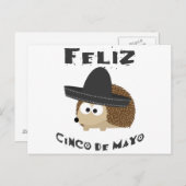 Feliz Cinco De Mayo Igel Postkarte (Vorne/Hinten)