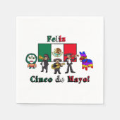 Feliz Cinco de Mayo! Illustration des Cartoon Serviette (Vorderseite)