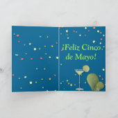 "¡ Feliz Cinco De Mayo!" Karte w/Basset u. (Innenseite)