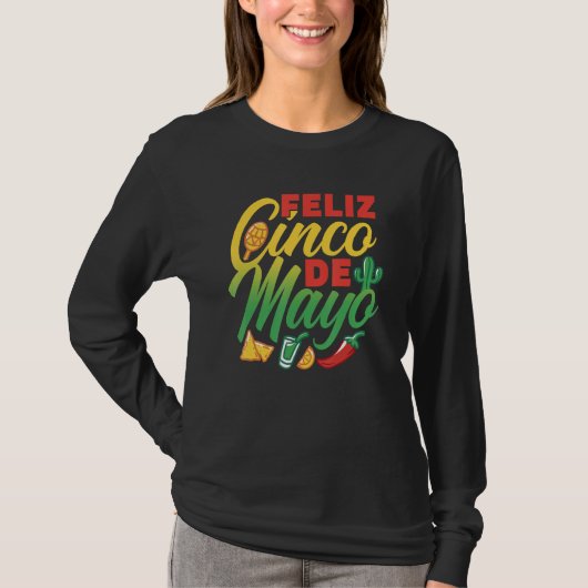 Feliz Cinco De Mayo Mexico Mexican Fiesta Party T-Shirt (Vorderseite)