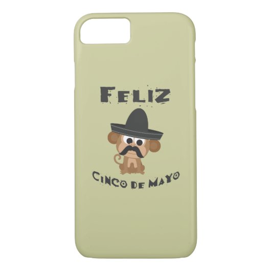 Feliz Cinco De Mayo Monkey Case-Mate iPhone Hülle (Rückseite)