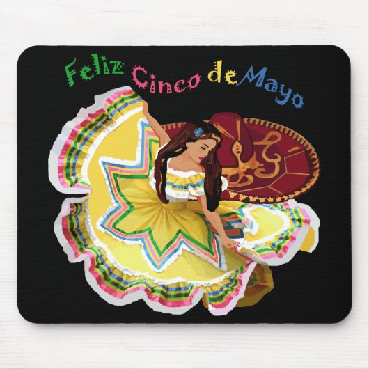 Feliz Cinco De Mayo Mousepad (Vorne)