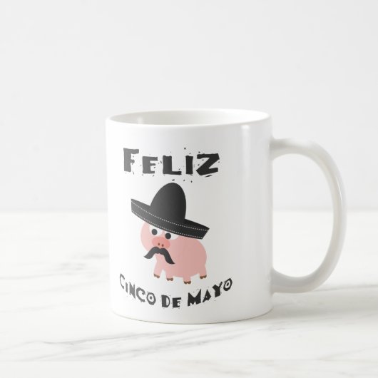 Feliz Cinco De Mayo - Pig Kaffeetasse (Rechts)