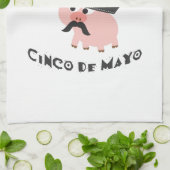 Feliz Cinco De Mayo - Schwein Geschirrtuch (Gefaltet)