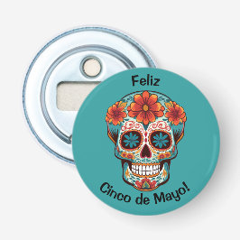 Feliz Cinco de Mayo! Zuckerschädel Flaschenöffner