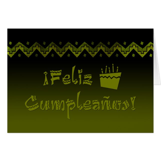 Feliz cumpleanos (Vorderseite (Horizontal))