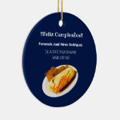 Feliz cumpleaños a el Comelón de Tamales Keramik Ornament (Rechts)