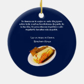 Feliz cumpleaños a el Comelón de Tamales Keramik Ornament (Hinten)