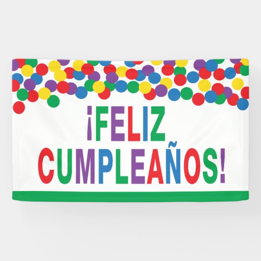 Feliz Cumpleaños alles Gute zum Geburtstag Banner (Horizontal)