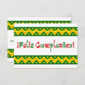 Feliz cumpleanos arriba einladung (Vorne/Hinten)