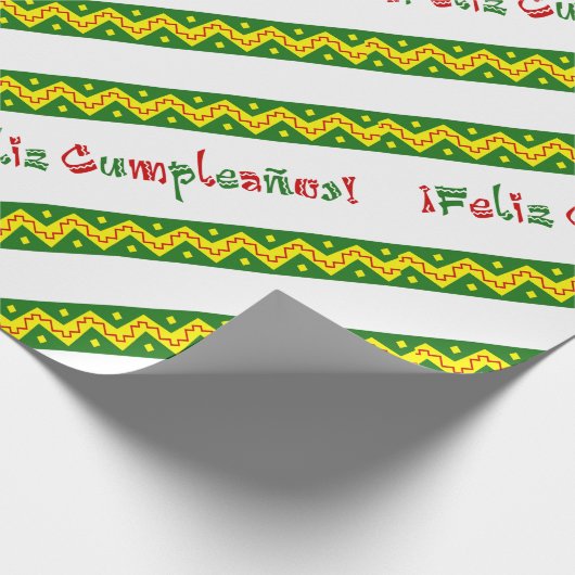 feliz cumpleanos arriba geschenkpapier (Ecke)
