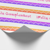 Feliz cumpleanos arriba Packpapier (Ecke)