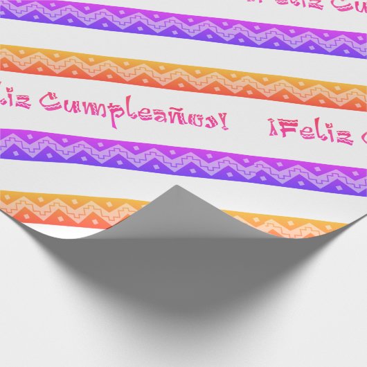 Feliz cumpleanos arriba Packpapier (Ecke)