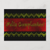 Feliz cumpleaños arriba postkarte (Vorderseite)