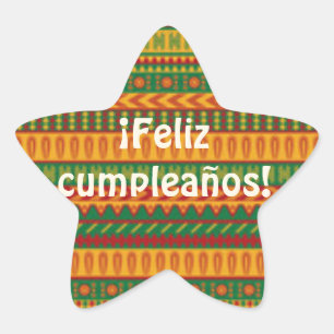 Feliz Cumpleanos Aufkleber