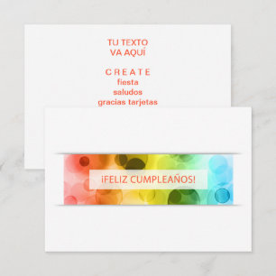 Feliz cumpleanos-Bokeh Einladung