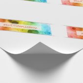 Feliz cumpleanos-Bokeh Geschenkpapier (Ecke)