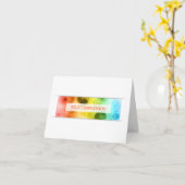 Feliz cumpleanos-Bokeh Karte (Gelbe Blume)