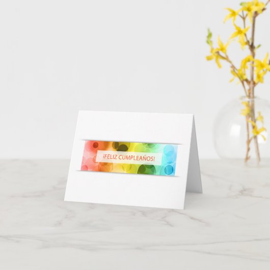 Feliz cumpleanos-Bokeh Karte (Gelbe Blume)