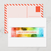 Feliz cumpleanos-Bokeh Postkarte (Vorne/Hinten)