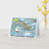 ¡ Felíz Cumpleaños, Cubanaza! Karte (Gelbe Blume)