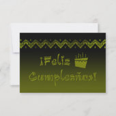 Feliz cumpleanos einladung (Vorderseite)