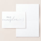 Feliz Cumpleaños Elegantes Spanisches Glück Geburt Folienkarte (Anzeige)