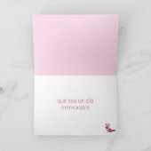 Feliz Cumpleaños en Tu Día Especial, Birthday Than Dankeskarte (Innenseite)