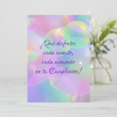 ¡Feliz Cumpleaños! Feiertagskarte (Stehend Vorderseite)