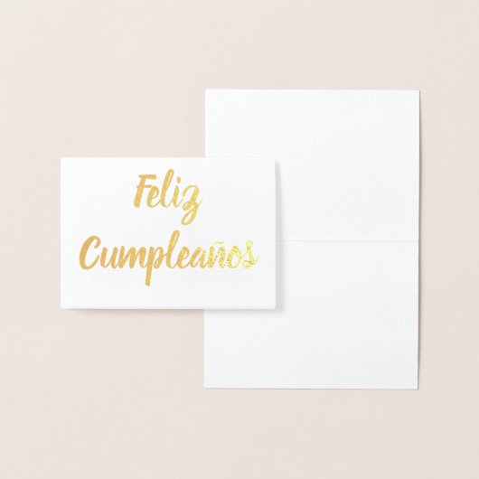 Feliz Cumpleaños Folienkarte (Anzeige)