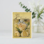 Feliz Cumpleanos Geburtstagskarte Postkarte (Stehend Vorderseite)