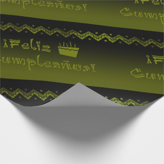 Feliz cumpleanos geschenkpapier (Ecke)