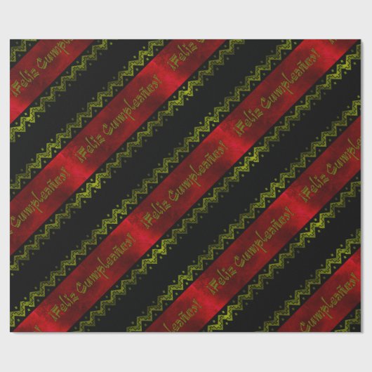 Feliz cumpleanos geschenkpapier (Flach)