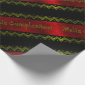 Feliz cumpleanos geschenkpapier (Ecke)