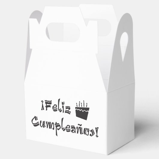 Feliz cumpleanos geschenkschachtel (Geöffnet)