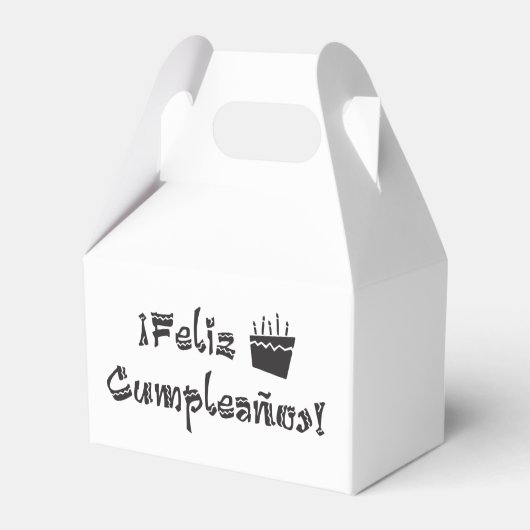 Feliz cumpleanos geschenkschachtel (Vorderseite)