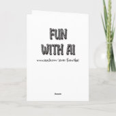 Feliz Cumpleaños Happy Birthday auf Spanisch Karte (Rückseite)