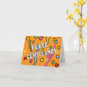 Feliz Cumpleaños Happy Birthday Karte (Gelbe Blume)