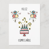 Feliz Cumpleaños | Happy Birthday Postkarte (Vorderseite)