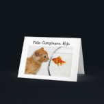 FELIZ CUMPLEANOS, HIJO=GLÜCKLICHER GEBURTSTAG SOHN KARTE<br><div class="desc">Lass dieser beiden Süssen "GLÜCKLICHER GEBURTSTAG" zu IHREM SOHN an seinem besonderen Tag auf Ihre besondere Weise :)</div>