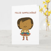 Feliz Cumpleanos! Karte (Gelbe Blume)