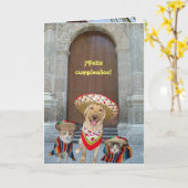 ¡Feliz cumpleaños! Karte (Gelbe Blume)