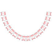 Feliz Cumpleaños - Korallenfarbenbuntflagge Wimpelkette (Alle)