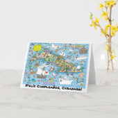 ¡Felíz Cumpleaños, Kubanazo! Karte (Gelbe Blume)