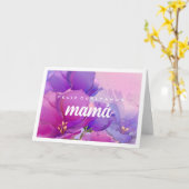Feliz Cumpleaños Mamá. Blume Aquarellbilder Karte (Gelbe Blume)
