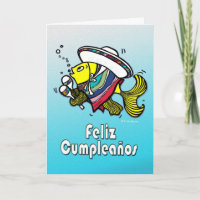 FELIZ CUMPLEAÑOS mexikanische Fische lustige