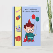 Feliz Cumpleaños MI pequeño Held Karte (Vorderseite)