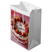 Feliz cumpleaños mittlere geschenktüte (Vorderseite Schrägansicht)